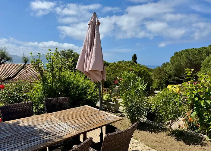 Le Palmier 10 Personnes Piscine, Vue Mer, Villa Olmeto (Corsica)